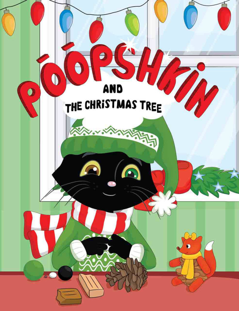 Poopshkin and the christmas tree
